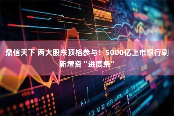 鼎信天下 两大股东顶格参与！5000亿上市银行刷新增资“进度条”